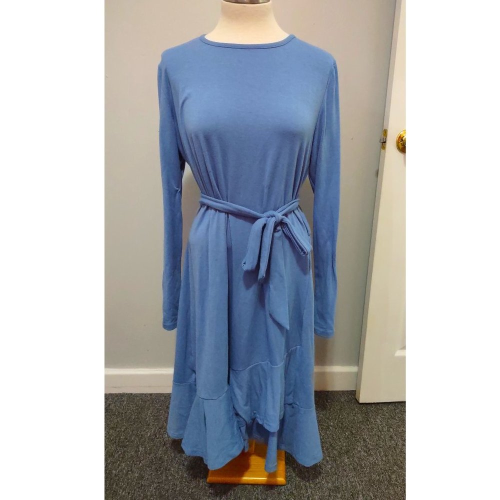 Blue Ruffle Dress